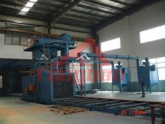 通過式拋丸機(jī)-產(chǎn)品介紹： 騰博拋丸機(jī)械廠生產(chǎn)的通過式拋丸機(jī)是鋼結(jié)構(gòu)焊件與H型鋼板及其它類型鋼材的多功能拋丸清理機(jī)，通···