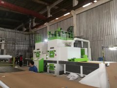不銹鋼板雙面霧化自動噴砂機，不銹鋼雙面自動噴砂機